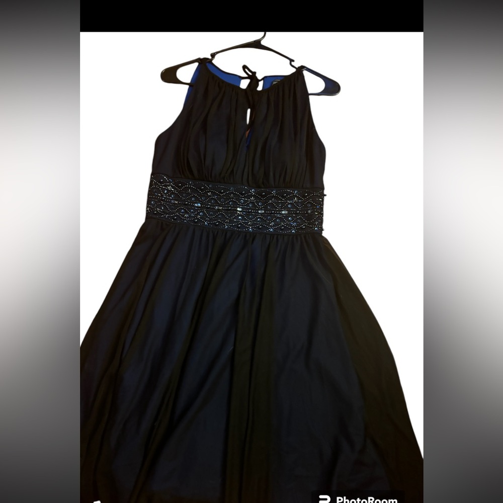 Jessica Howard Cocktail dress black with blue undertones 8